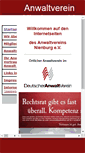 Mobile Screenshot of anwaltverein-nienburg.de
